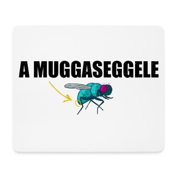A Muggaseggele Schwäbisch - Mousepad (Querformat) - Weiß - Vorne