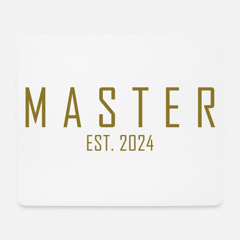 Master EST. 2024 - Mousepad (Querformat) - Weiß