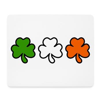 Cloverleaf Ireland Flag - Mouse Pad (horizontal) - white - Front