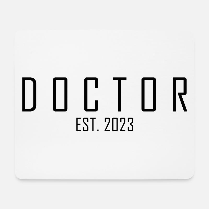 Doctor EST. 2023 - Mousepad (Querformat) - Weiß