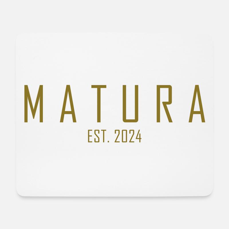 Matura EST. 2024 - Mousepad (Querformat) - Weiß