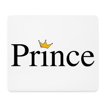 Prince mit Krone - Mousepad (Querformat) - Weiß - Vorne