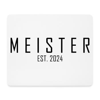 Meister EST. 2024 - Mousepad (Querformat) - Weiß - Vorne