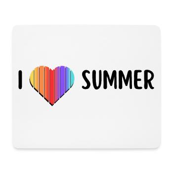 I love Summer - Mousepad (Querformat) - Weiß - Vorne