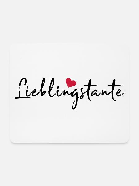 Lieblingstante Beste Tante Geschenk Neffe Nichte - Mousepad (Querformat) - Weiß