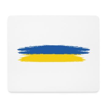 Ukraine Flagge Farben Blau Gelb | No War | Frieden - Mousepad (Querformat) - Weiß - Vorne