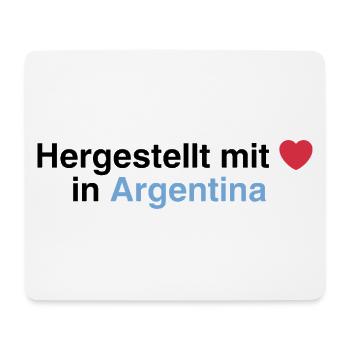 hergestellt_in_argentina_helios - Mousepad (Querformat) - Weiß - Vorne