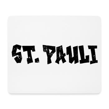 St. Pauli - Tapis de souris (format paysage) - blanc - Devant