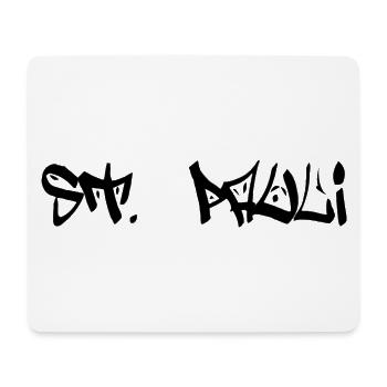 St. Pauli - Tapis de souris (format paysage) - blanc - Devant