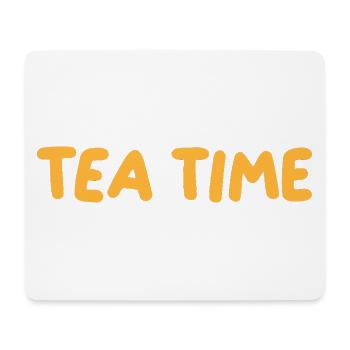 Retro Orange Tea Time - Mousepad (Querformat) - Weiß - Vorne