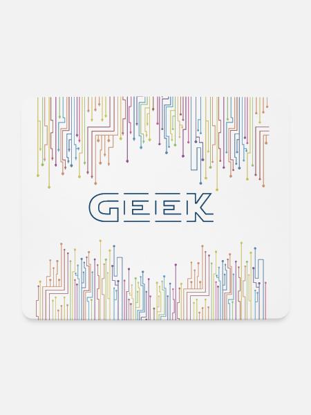 Geek & Techno - Mouse Pad (horizontal) - white
