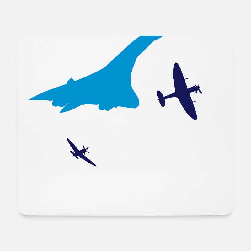 Concorde - Mousepad (Querformat) - Weiß