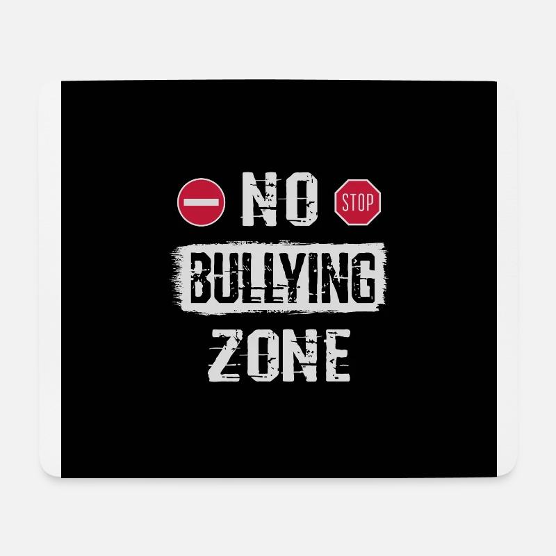 Mobbing freie Zone - Mousepad (Querformat) - Weiß