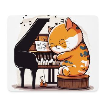 Katzen-Harmonie - Mousepad (Querformat) - Weiß - Vorne