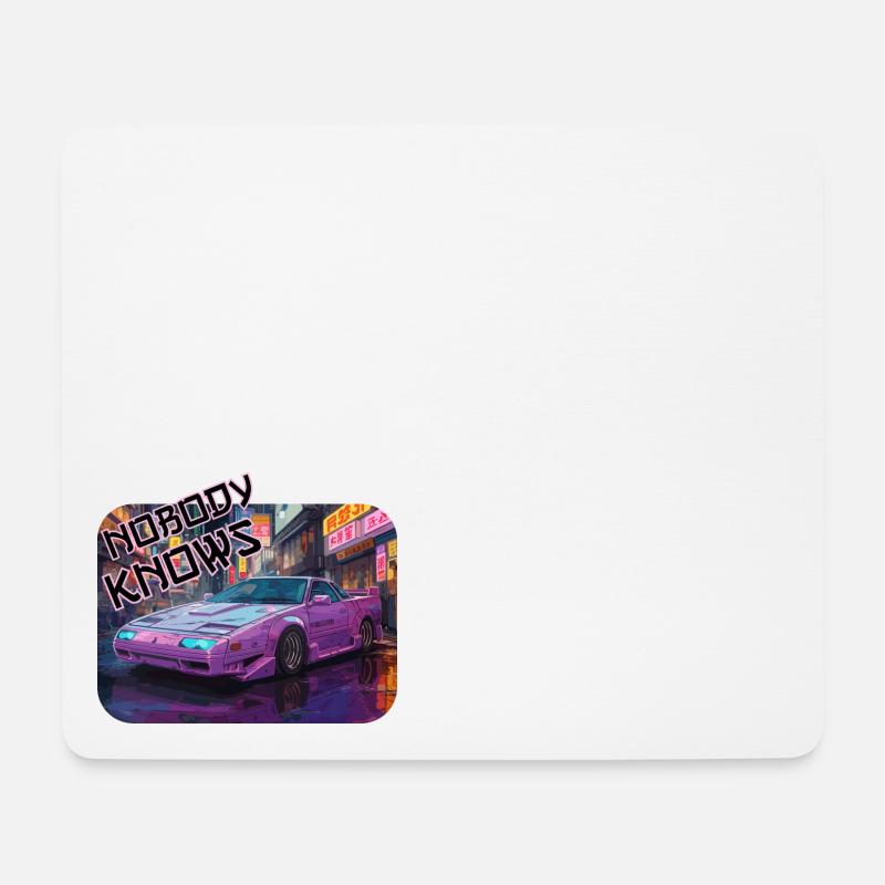 Nobody Knows - Japanese 1990´s JDM - Mousepad (Querformat) - Weiß