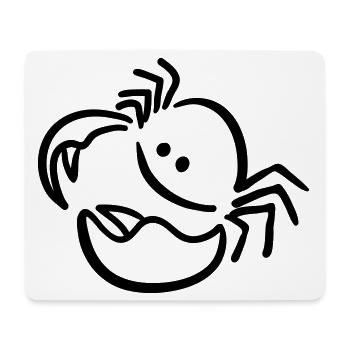 krebs - Mousepad (Querformat) - Weiß - Vorne