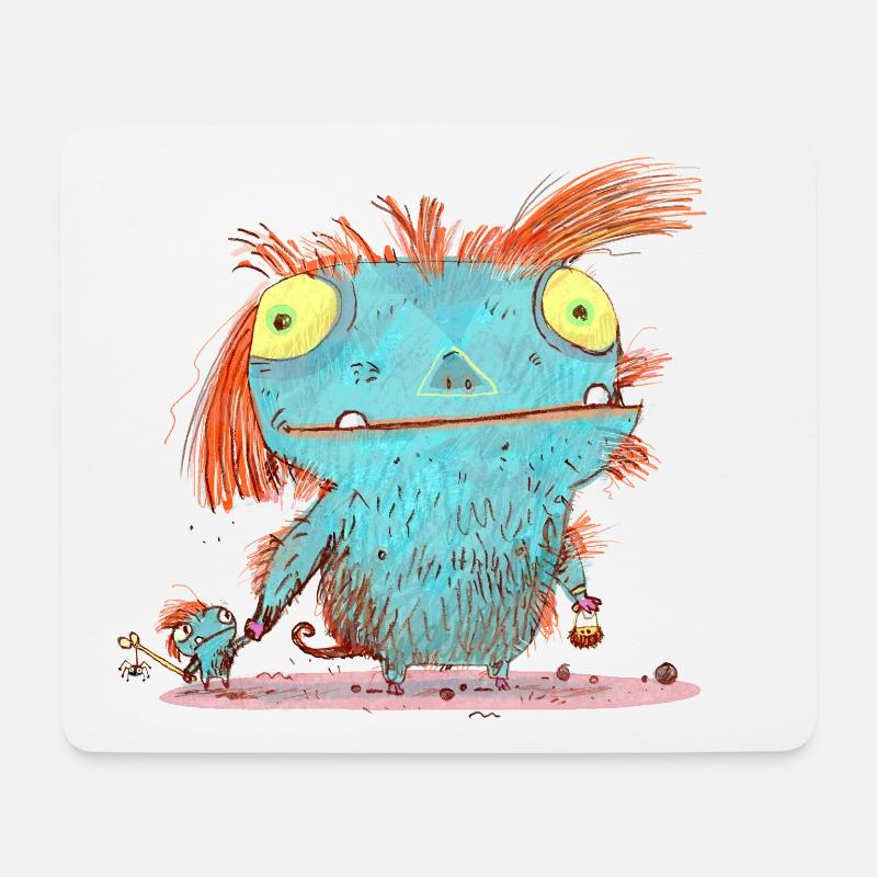 Monster Mamma - Mousepad (Querformat) - Weiß