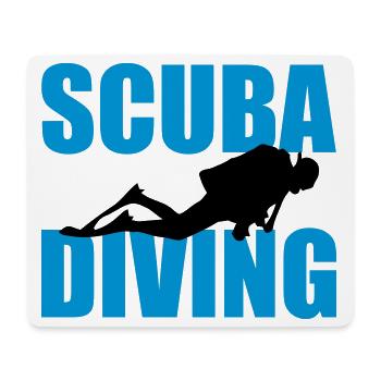 Scuba Diving - Tapis de souris (format paysage) - blanc - Devant