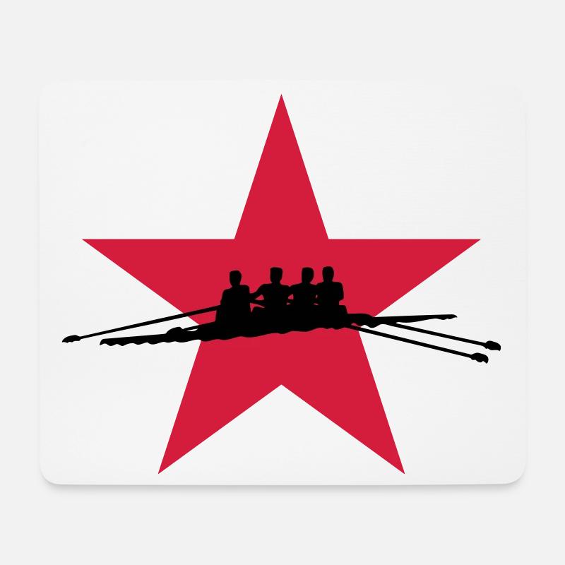 Rowing - Mousepad (Querformat) - Weiß