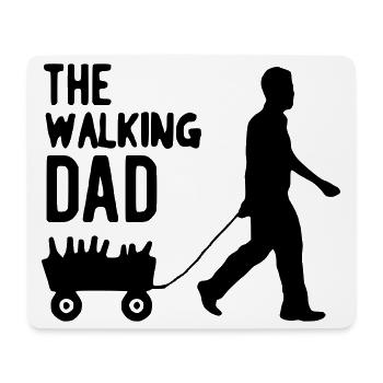 The walking dad - Mousepad (Querformat) - Weiß - Vorne