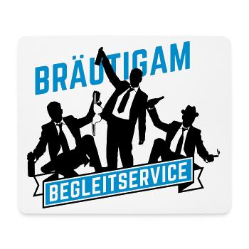 junggesellenabschied bräutigam - Mousepad (Querformat) - Weiß - Vorne
