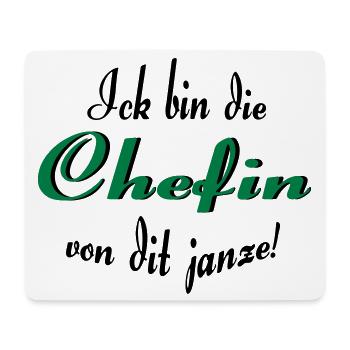 Chefin von dit janze - Mousepad (Querformat) - Weiß - Vorne
