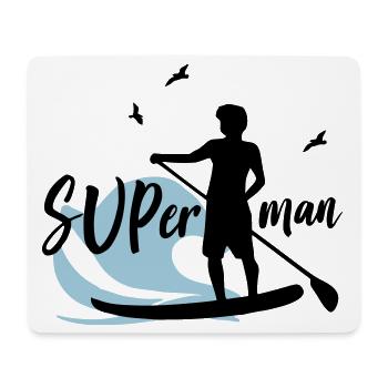 SUP man Super man - Mouse Pad (horizontal) - white - Front