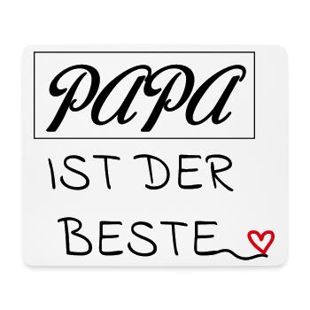 Papa ist der beste - Mousepad (Querformat) - Weiß - Vorne