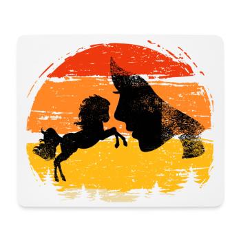 Équitation pour les chuchoteurs de chevaux, équitation pour débutants - Tapis de souris (format paysage) - blanc - Devant