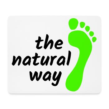 Barefoot - The Natural Way 2023 - Mouse Pad (horizontal) - white - Front