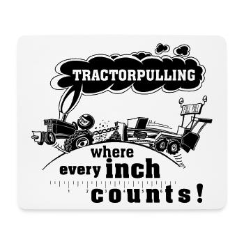 tp, wo jeder Zentimeter zählt - Mousepad (Querformat) - Weiß - Vorne