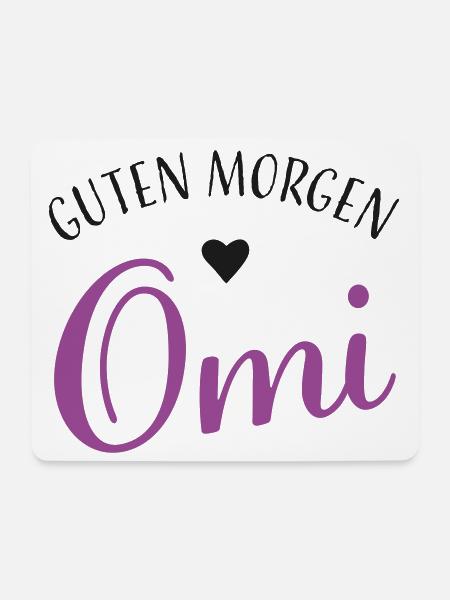 Guten Morgen Omi - Mousepad (Querformat) - Weiß
