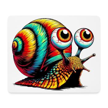 Schnecke - Mousepad (Querformat) - Weiß - Vorne