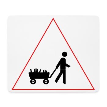 Männer und Bier - was braucht man(n) mehr? - Mousepad (Querformat) - Weiß - Vorne