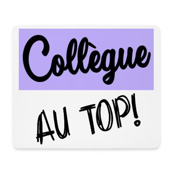 RETRAITE. COLLEGUE - Tapis de souris (format paysage) - blanc - Devant