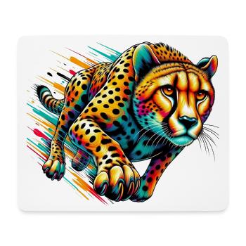 Cheetah - Mouse Pad (horizontal) - white - Front