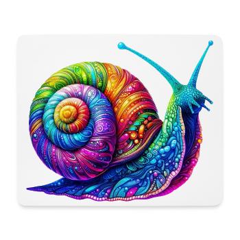 Schnecke - Mousepad (Querformat) - Weiß - Vorne