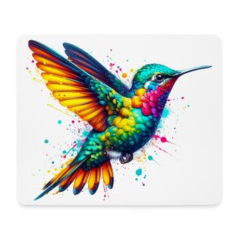 Colibri - Tapis de souris (format paysage) - blanc - Devant