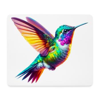 Kolibri - Mousepad (Querformat) - Weiß - Vorne