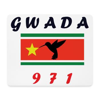 Gwada971 - Tapis de souris (format paysage) - blanc - Devant