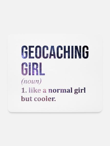 Geocaching Geocaching Geocaching - Mousepad (Querformat) - Weiß