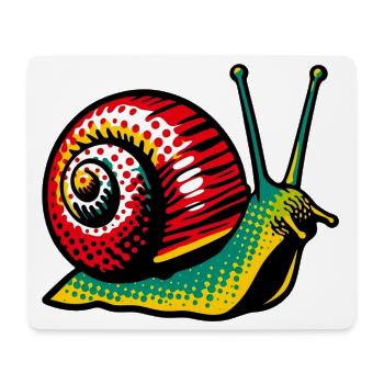Snail - Mouse Pad (horizontal) - white - Front