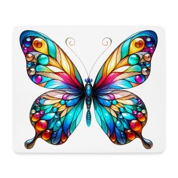 Schmetterling - Mousepad (Querformat) - Weiß - Vorne