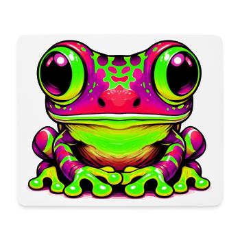 Grenouille - Tapis de souris (format paysage) - blanc - Devant