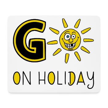 Soleil t et vacances - Tapis de souris (format paysage) - blanc - Devant