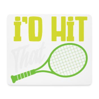 Humour sur le joueur de tennis - Tapis de souris (format paysage) - blanc - Devant