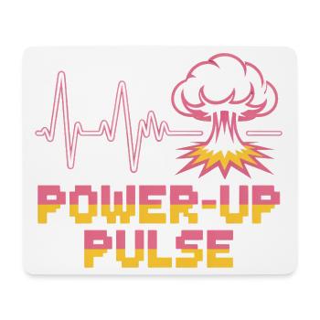 Power Up Pulse Pop Culture Retro Video Game - Mouse Pad (horizontal) - white - Front