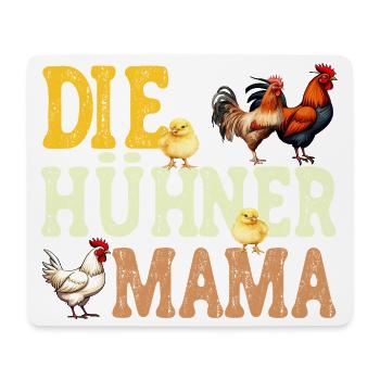 Die Hühner Mama Muttertag Mutterschaft Mama - Mousepad (Querformat) - Weiß - Vorne