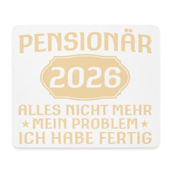 Pension Adieu Collègue Retraité 2026 - Tapis de souris (format paysage) - blanc - Devant