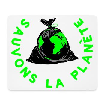 Save the planet - Mouse Pad (horizontal) - white - Front